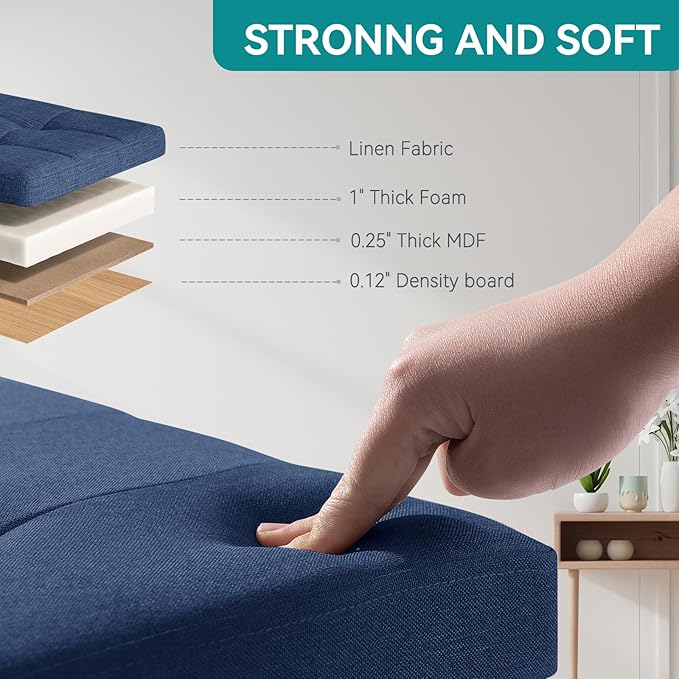 BRIAN & DANY Ottoman with Storage, Small Storage Ottoman