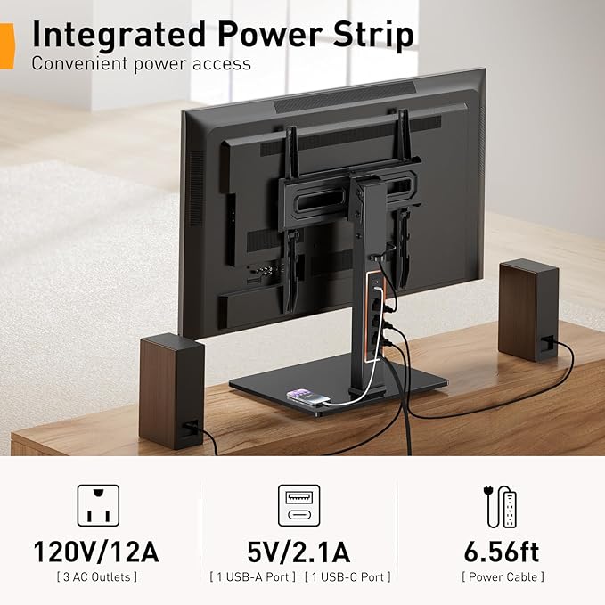 Perlegear Universal Swivel TV Stand