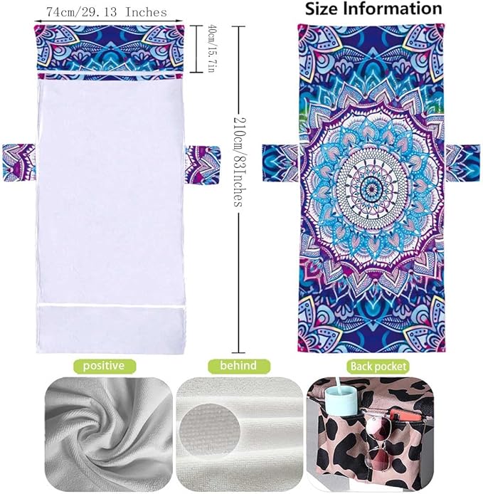 Irisbell Lounge Chair Towel Cover