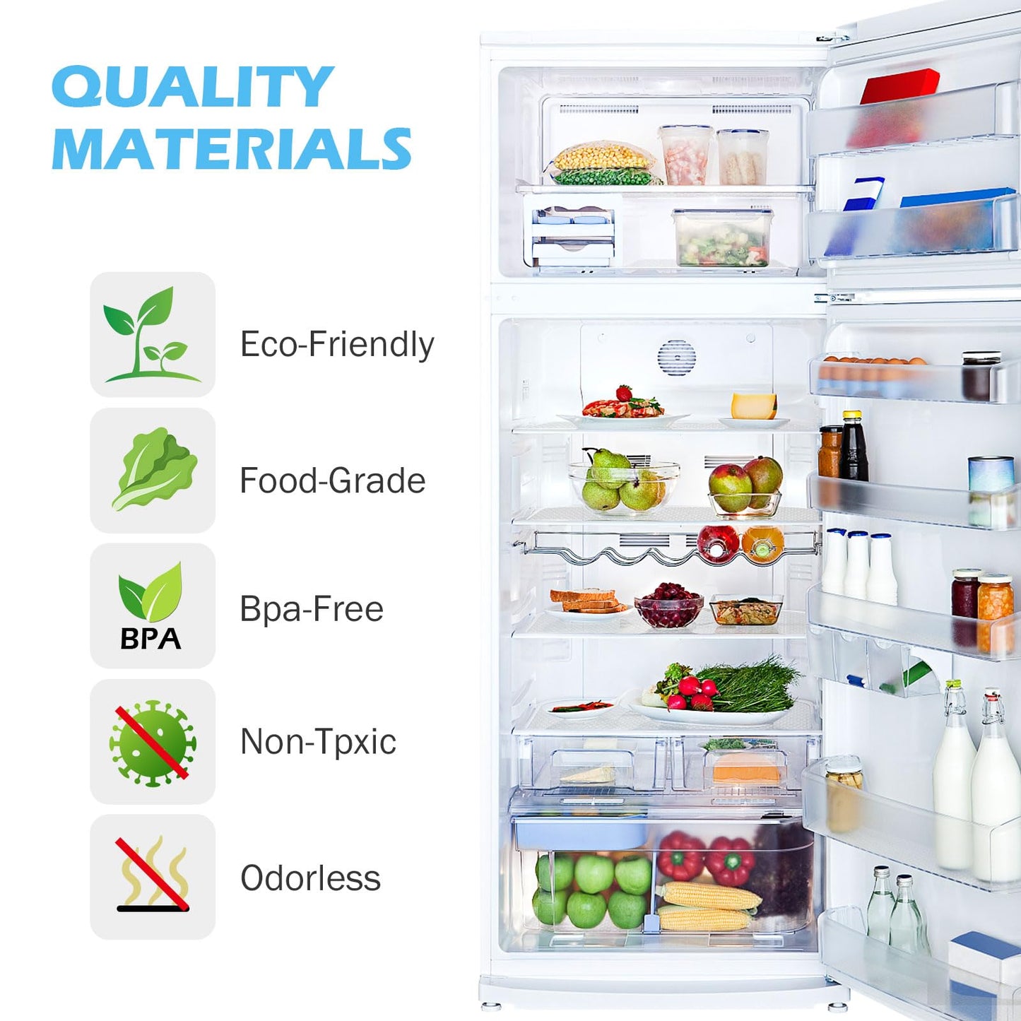 MooiFun Drawer Liners, Waterproof Shelf Liner, Anti-Slip Non-Adhesive BPA Free Kitchen Cupboard Cabinet Liner Refridge Fridge Mats Sink Protector Strong Durable for Home (Clear/11.8in x 10Ft)