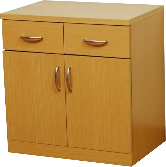 Lifestyle Shop BMF-042NA Combination Living Board Chest & Cabinet Light Brown