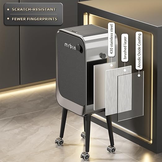 Mrbin Motion Sensor Bathroom Trash Can
