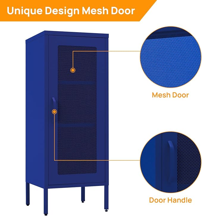 Slim Metal Storage Cabinet