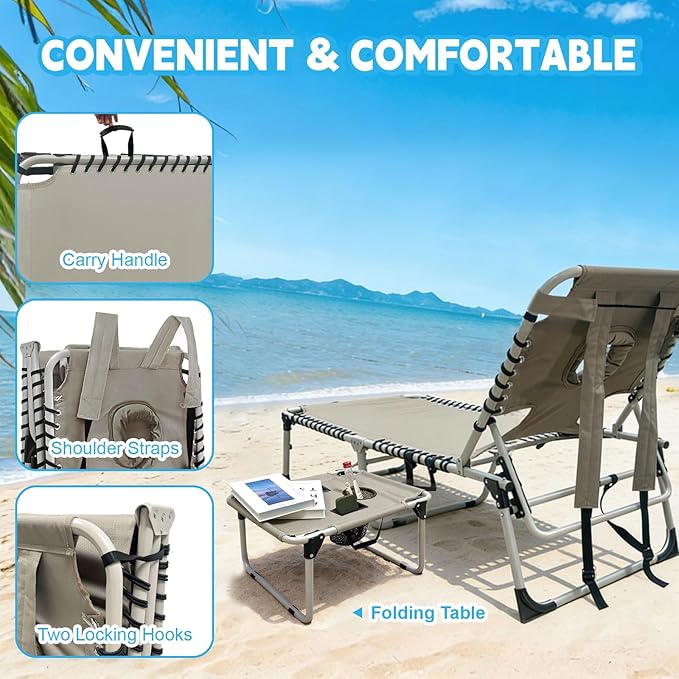 Backpack Sun Tanning Chair