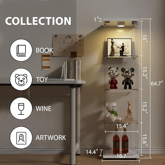 FANYUSHOW Glass Display Cabinet
