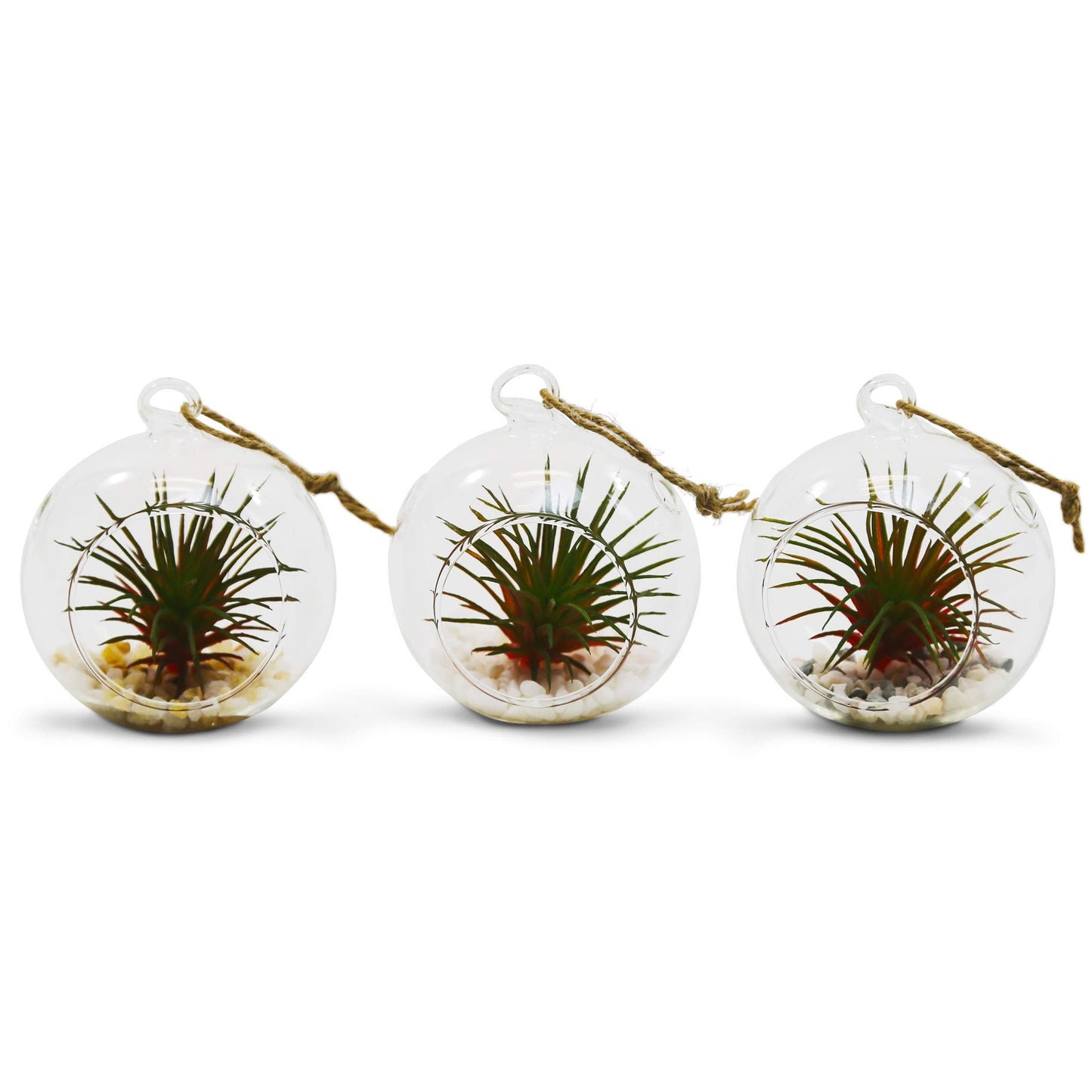 WGV Hanging Terrarium Globe, Width 2.5", Height 3", DIY Air Succulent Planter, Clear Glass Vase Orb with Flat Bottom, Candle Holder for Windowsill Outdoor Garden Decor, 12 Pieces Bulk