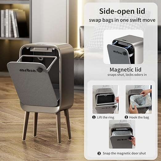 MRBIN Motion Sensor Bathroom Trash Can