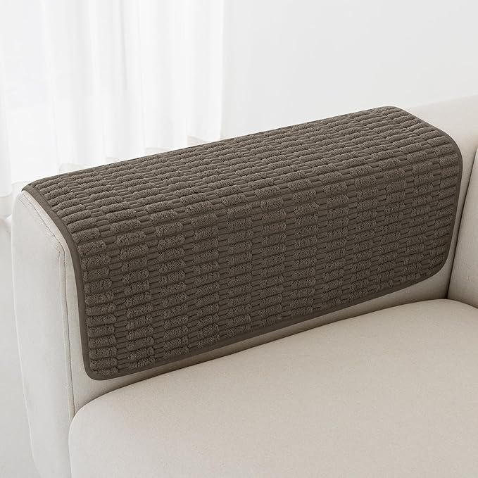 Foxdecor Couch Arm Covers Sofa Arm Cover, Arm Chair Covers Set of 2, Non-Slip