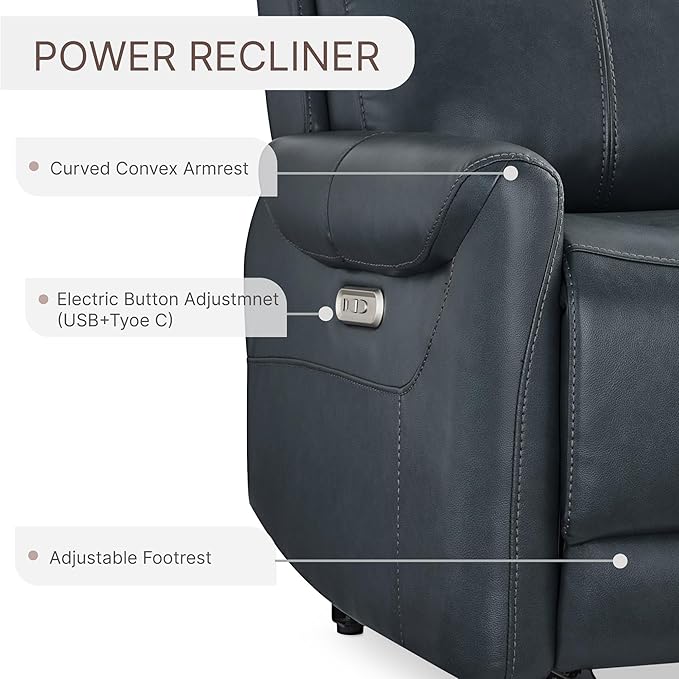 KISLOT Leather Recliner Chair for Adults Wall Hugger RV Recliner