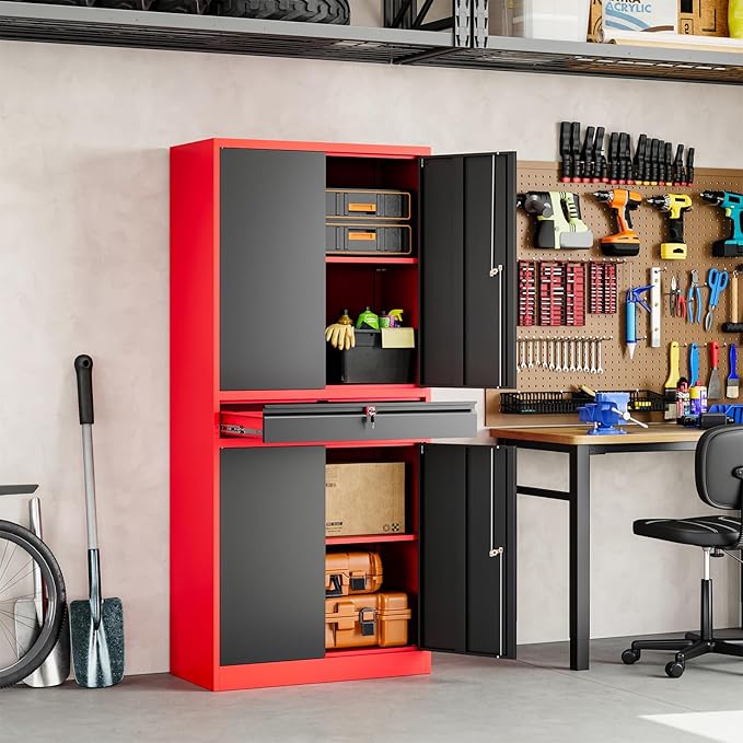 Yizosh Metal Garage Storage Cabinet