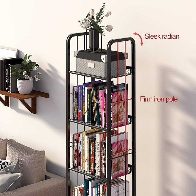 Bookshelf Storage Shelf Bookcase Freestanding Storage Stand