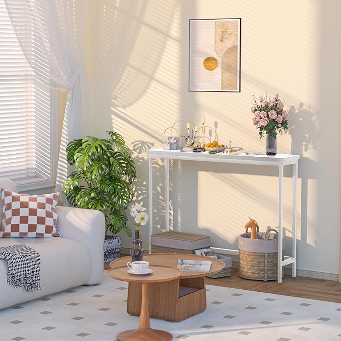 VASMIA Console Table, Entryway Table, Narrow Sofa Table, Living Room