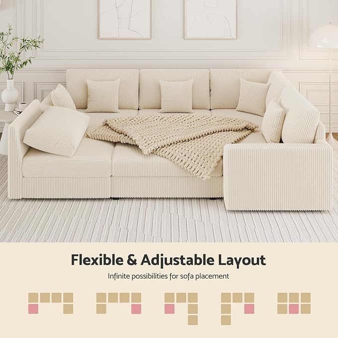 Oversized Modular Sectional Sofa