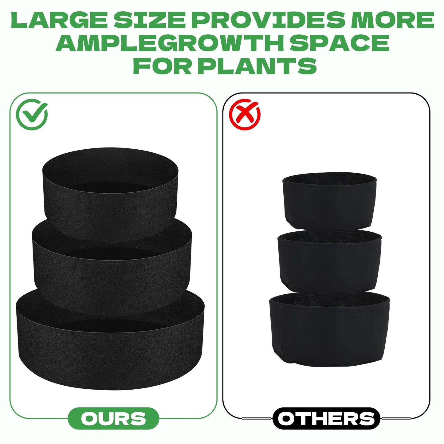 Sibosen 3 Tiered Fabric Strawberry Planter Strawberry Pyramid Planter for Outdoor Growing Vegetables Herb Plant（48 36 24 Inch ）