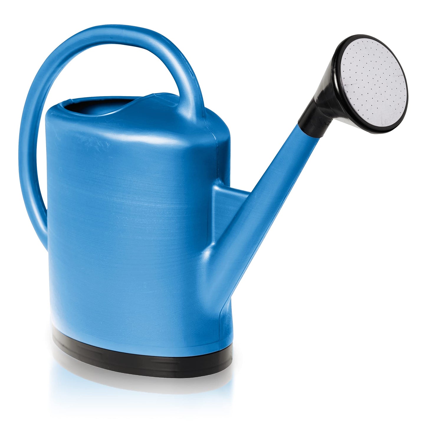 Gardener’s Supply Company French Blue Watering Can | 3 Gallon Indoor Outdoor Water Container for Plants and Garden with Removable Stainless Steel Faceplate Rose Sprinkler Attachment - Blue