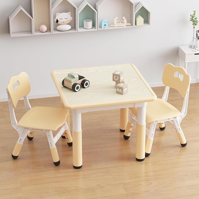 GAOMON Kids Table and 2 Chairs Set