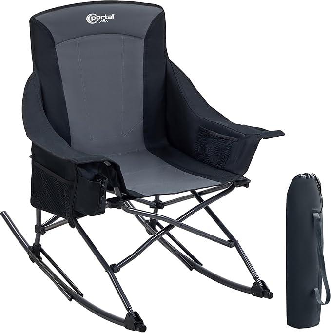 Portal Camping Rocking Chair Outdoors Folding Portable Rocker