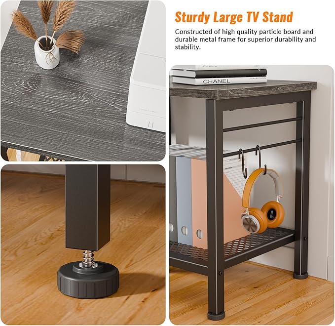 Furologee TV Stand for TVs up to 65 Inch, Entertainment Center