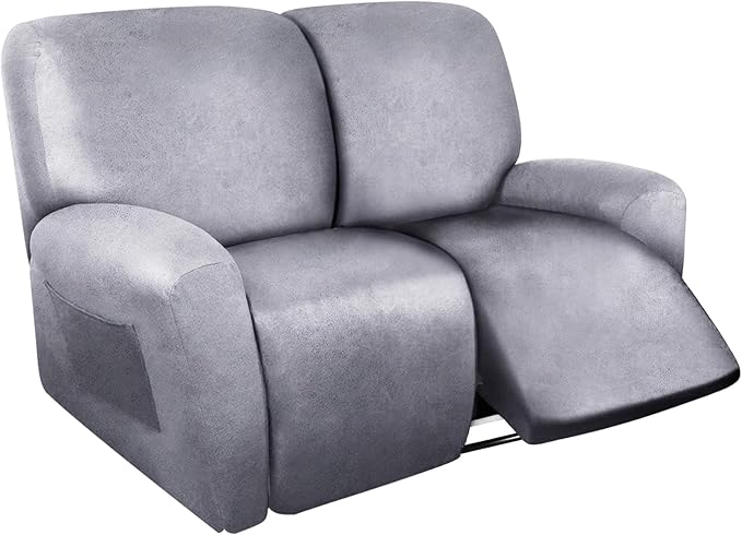 ANARACHON Loveseat Recliner Cover Leather Look Recliner Loveseat Covers