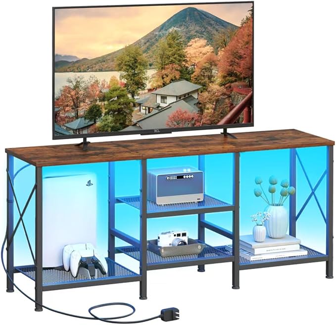 JARHETUN TV Stand with LED Lights