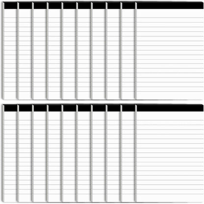 20 Pcs Perforated Note Pads College Ruled - 4" x 6" Inch Writing Notepad for Daily Planning - Perforated Small Notepads with 30 Sheets per Pad - Ruled Papers
