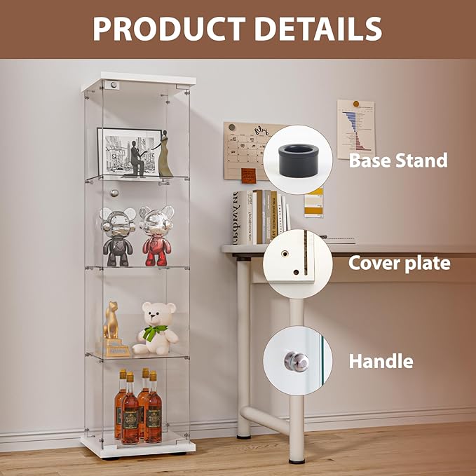 FANYUSHOW Glass Display Cabinet