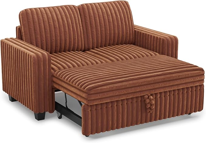 Belffin Corduroy Sectional Sleeper Sofa