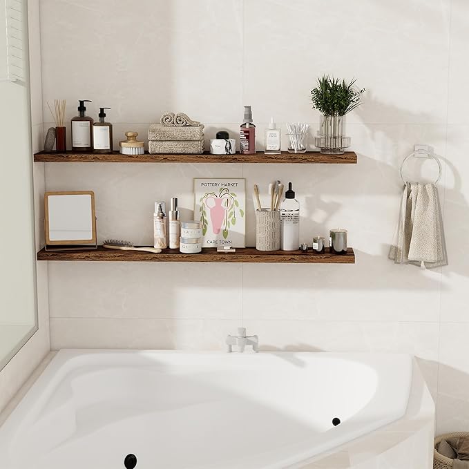 Floating Shelves for Wall, 48 Inch Floating Shelves for Home Decor, Wall