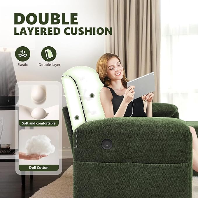 VINGLI Green Convertible Futon Sofa Bed, Sleeper Sofa