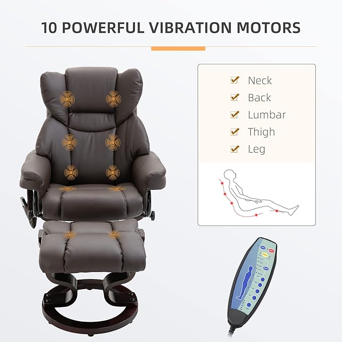 HOMCOM Massage Recliner Chair