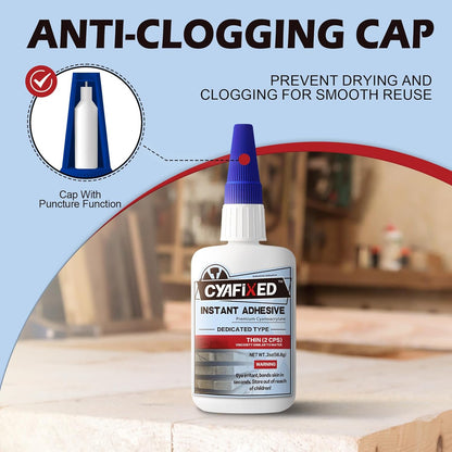 Professional Grade Cyanoacrylate Super Glue, Super Thin Viscosity CA Glue for Woodworking, 2 oz. (56.8 Grams) - Instant Adhesive for Woodturning, Pen Turning, Finish & Hobby