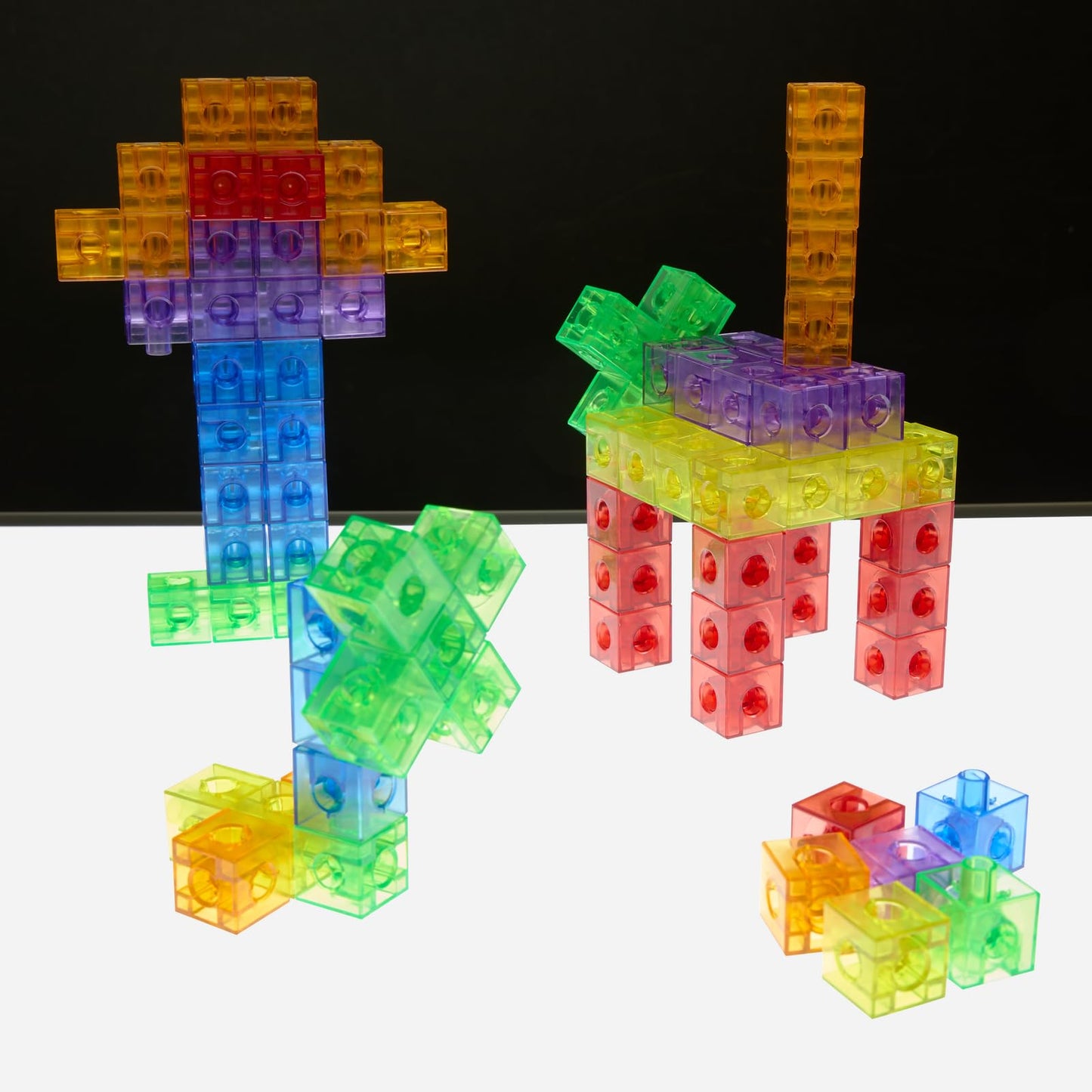 Excellerations Translucent Linking Cubes - 200 Pieces