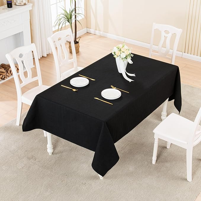 BALCONY & FALCON Rectangle Tablecloth Washable Wrinkle Resistant and Water