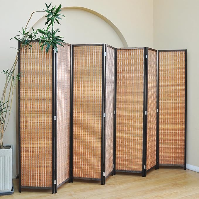 Furnnylane 7 Panel Bamboo Room Divider