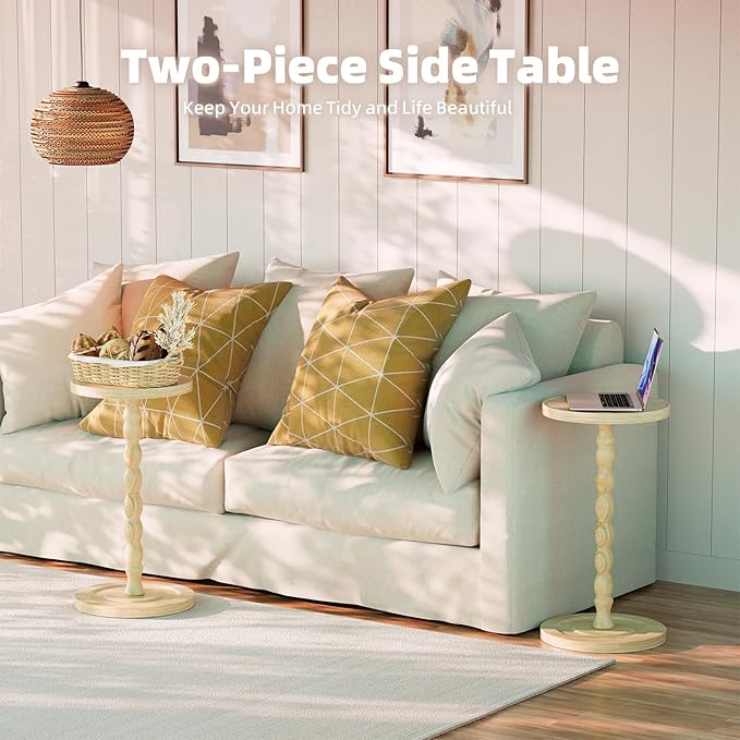 Simple Trending Round Side Table, Small Drink Table, Beside End Table
