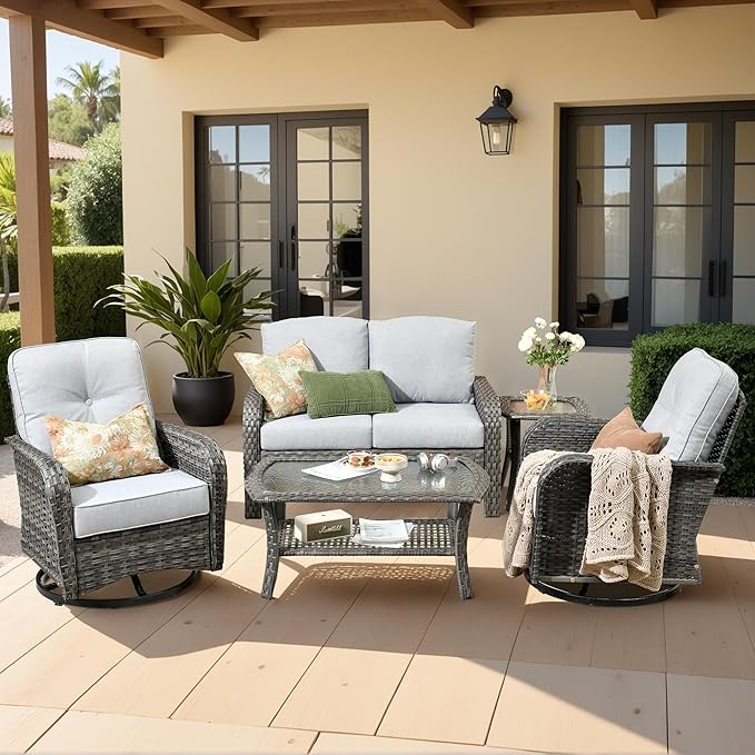 Weaxty Wicker Patio Furniture Set