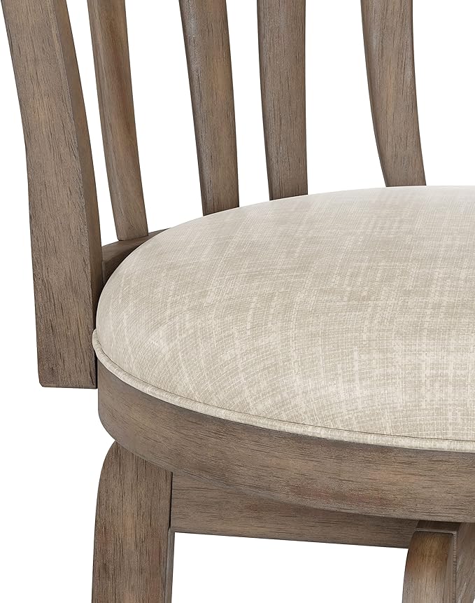 Hillsdale 29.5" Savana Wood Swival Bar Height Stool