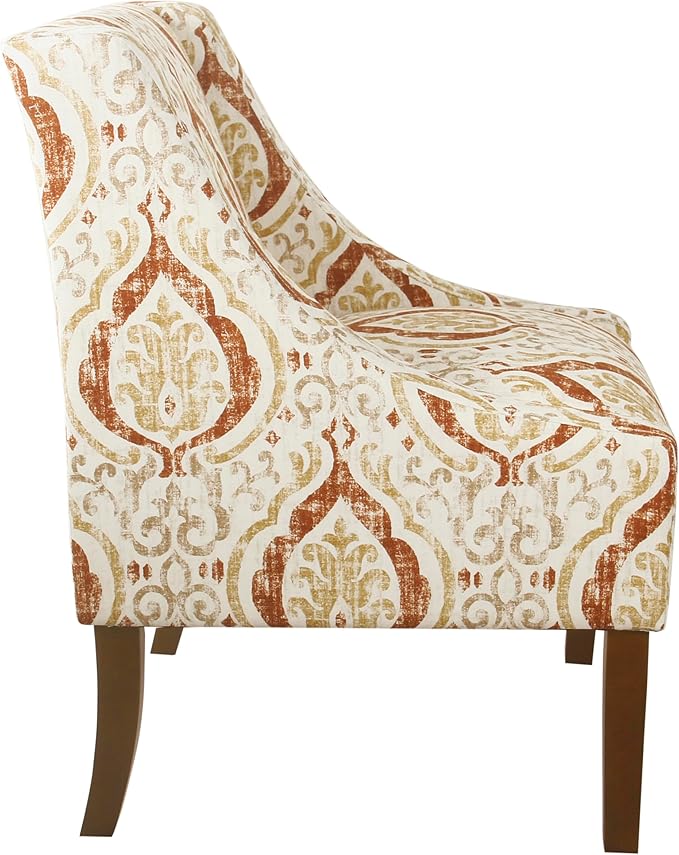 Homepop Home Decor | Upholstered Classic Swoop Arm Accent Chair | Accent Chairs