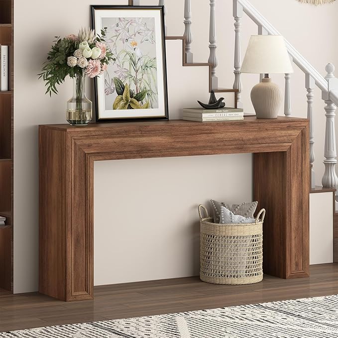 Rresyet 55 Inch Long Console Table, Sofa Table Behind Couch, Entryway Table