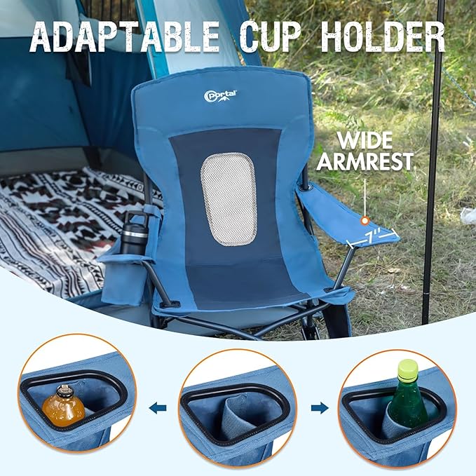 Portal Outdoor Rocking Chair Camping Folding Portable Rocker