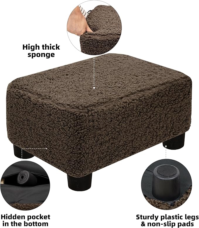CAROLMADE Small Foot Stool Ottoman Footstool