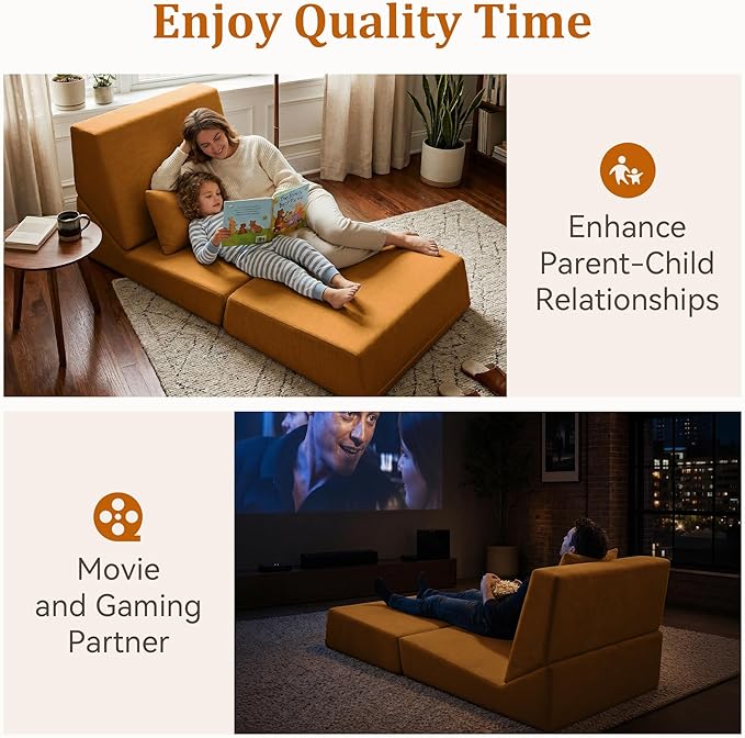 Fold Out Chair Bed, Folding Sofa Bed, 3 in 1 Convertible Sleeper Chair Bed
