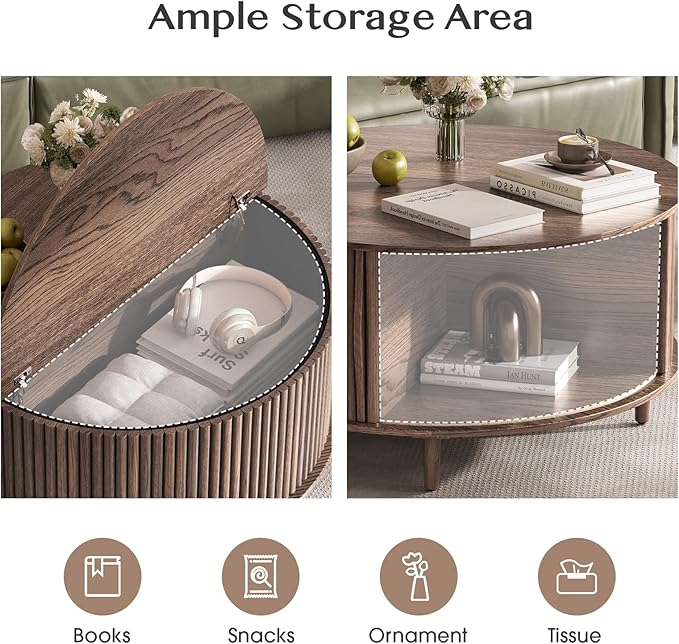 JOINICE, Round Coffee Table
