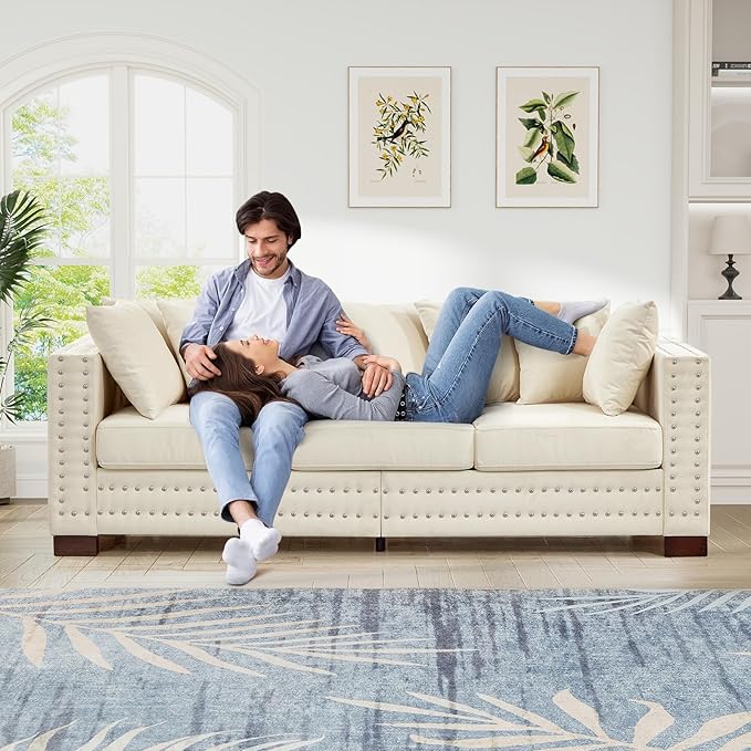 84.5"W Mid Century Modern Couch