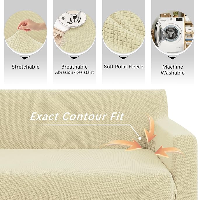 Arfntevss Stretch Sectional Couch Covers L Shaped Corner Sectional Sofa Cover