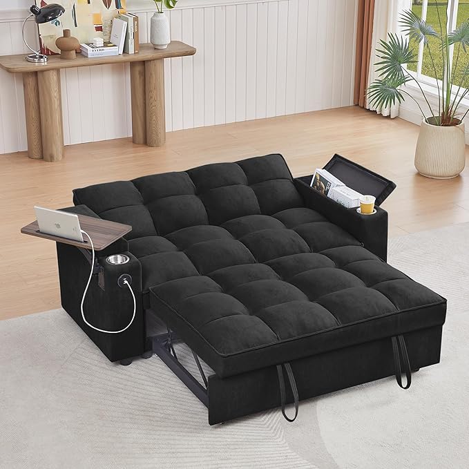 Auvsoce 65'' Convertible Sleeper Sofa Bed