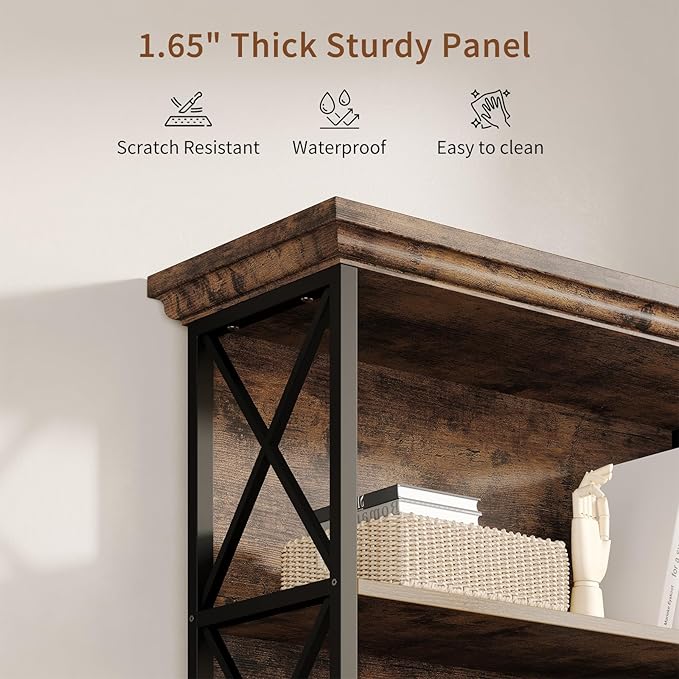 GOLDDAY 5-Tier Tall Bookcase