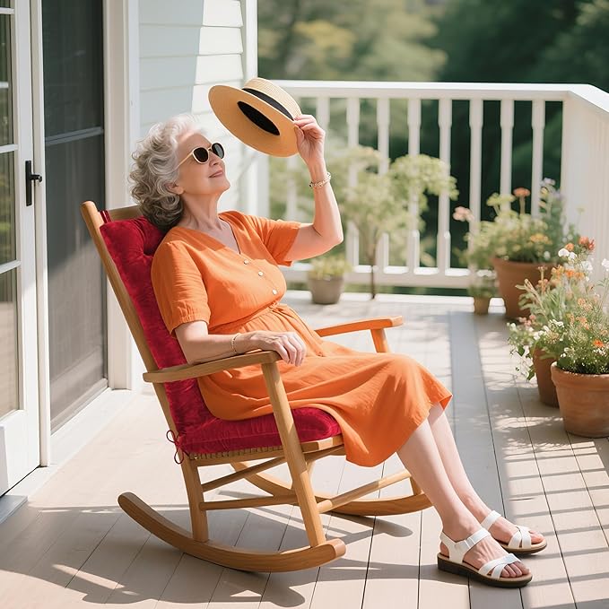 ELFJOY Rocking Chair Cushion Large Rocking Chair Pads