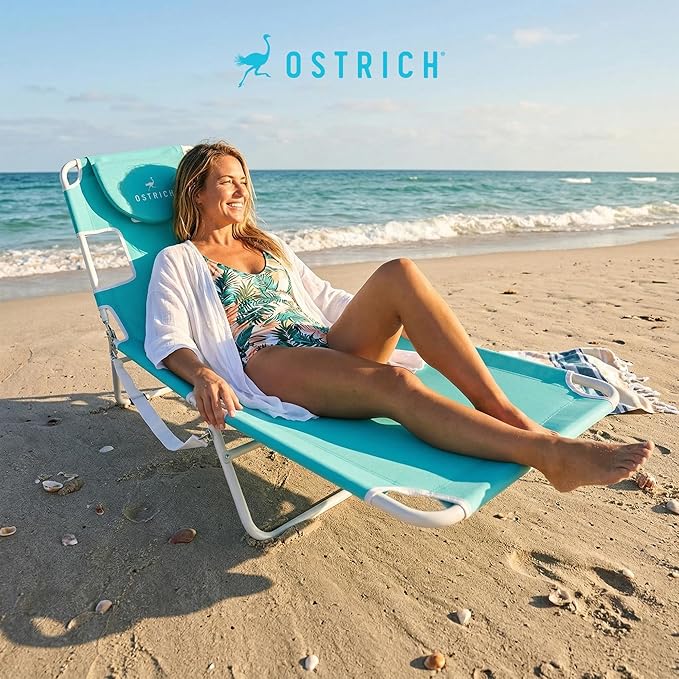 Ostrich the Original Chaise 72 x 22 Inch Lounge Portable Reclining Lounger