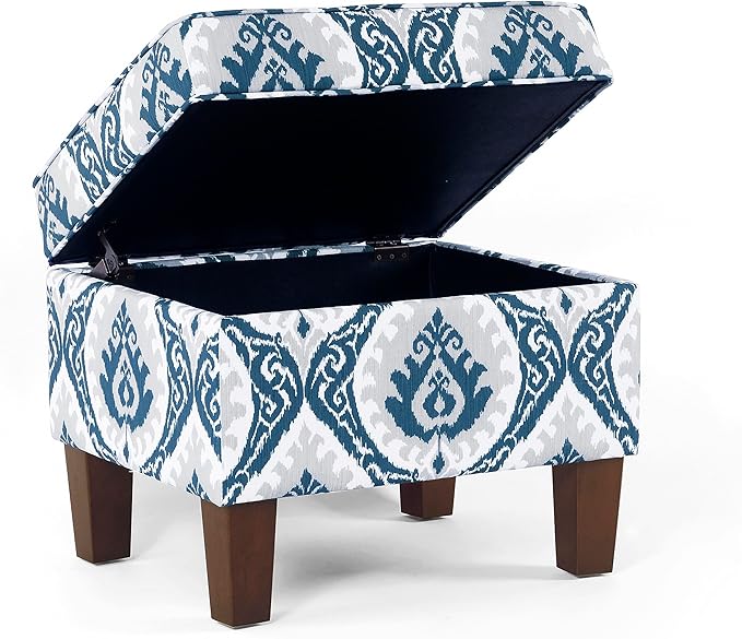 Homepop Home Decor |K7646-A877| Upholstered Modern Rectangular Storage Ottoman